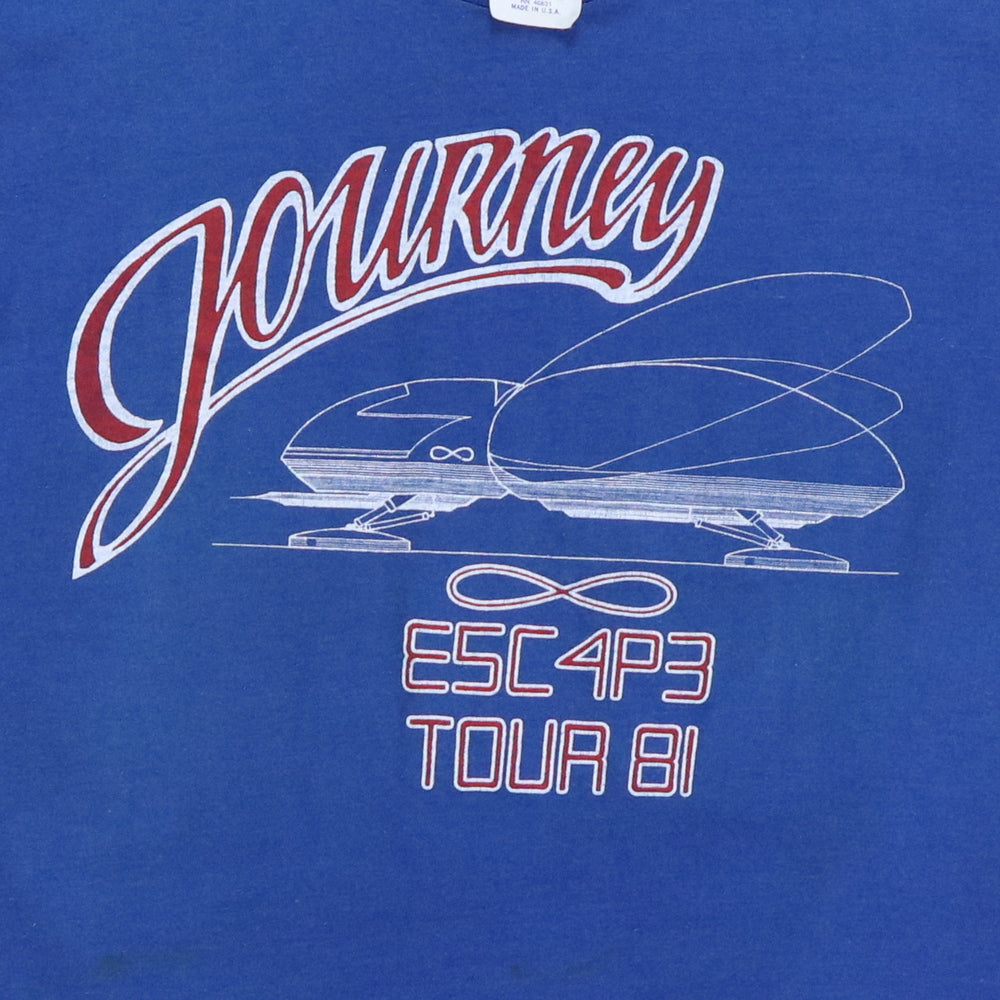 1981 Journey Escape Tour Shirt | Authentic Vintage Tee – WyCo Vintage