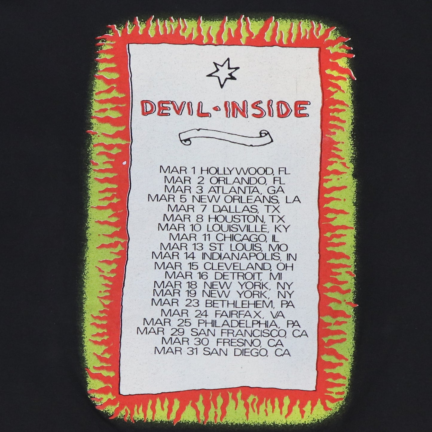 1987 INXS Devil Inside Tour Shirt