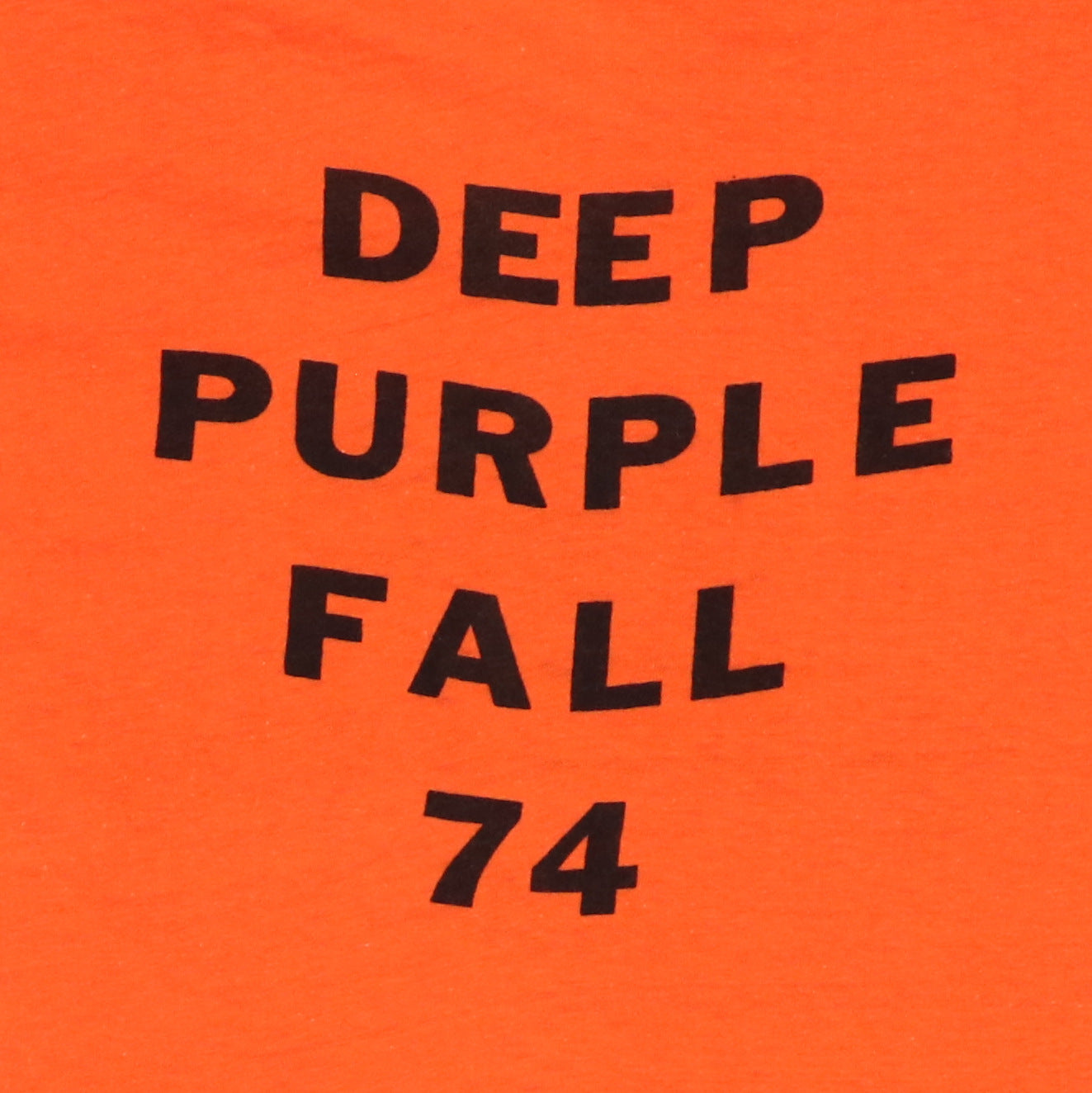 1974 Deep Purple See Factor Fall Tour Crew Shirt