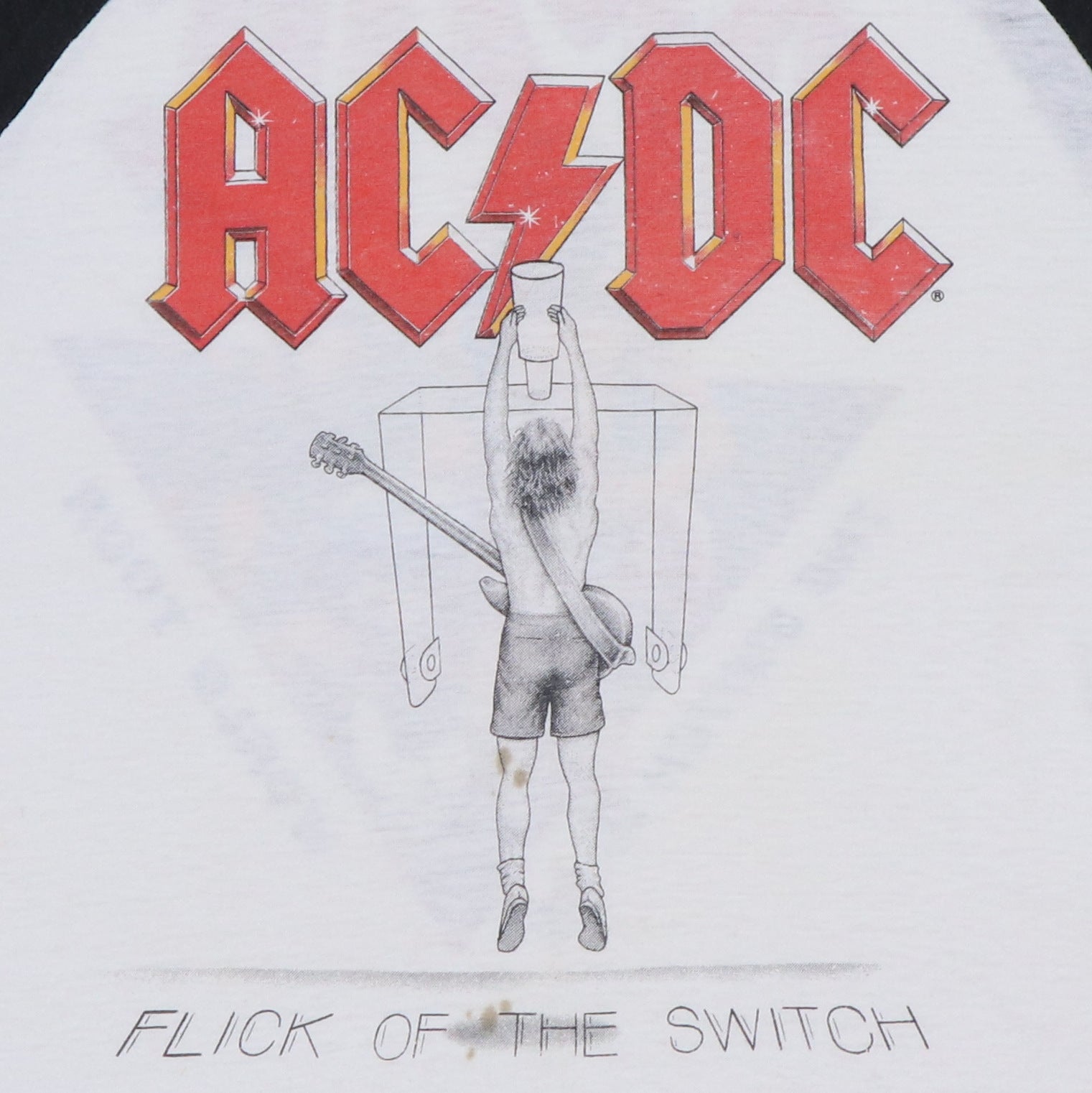 Original vintage 1983 ACDC Flick Of The Switch Tour Jersey Shirt