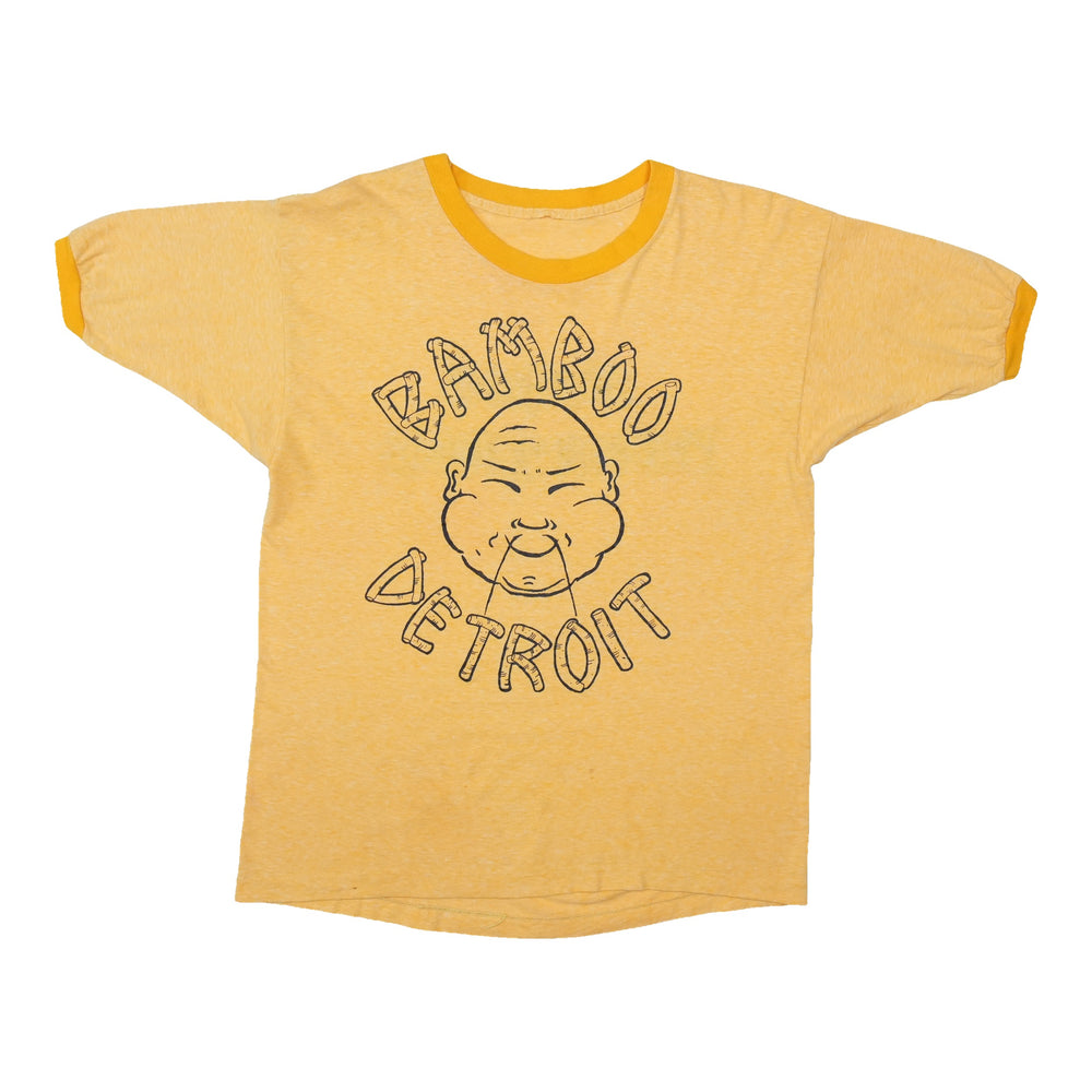 1970s Bamboo Productions Detroit Buddha Ringer Shirt