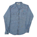 1970s Foghat Embroidered Chambray Button Up Shirt