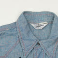 1970s Koplik And Finkel Embroidered Chambray Button Up Shirt