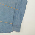 1970s Koplik And Finkel Embroidered Chambray Button Up Shirt