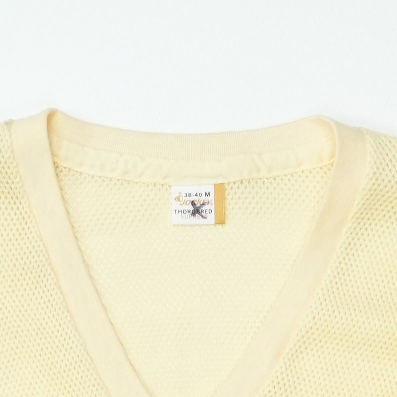 1970s Mesh Knit Jockey V-Neck Shirt