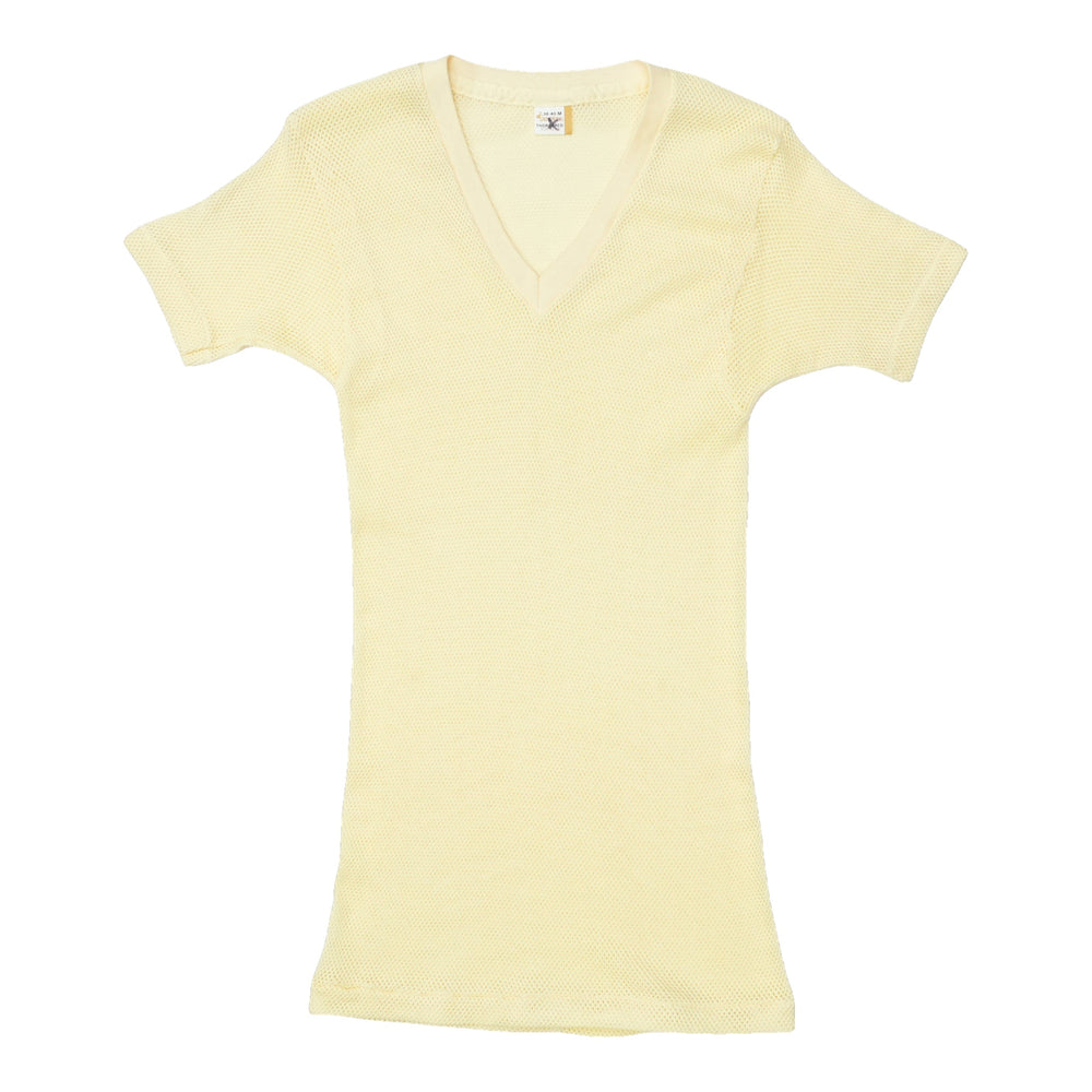 1970s Mesh Knit Jockey V-Neck Shirt