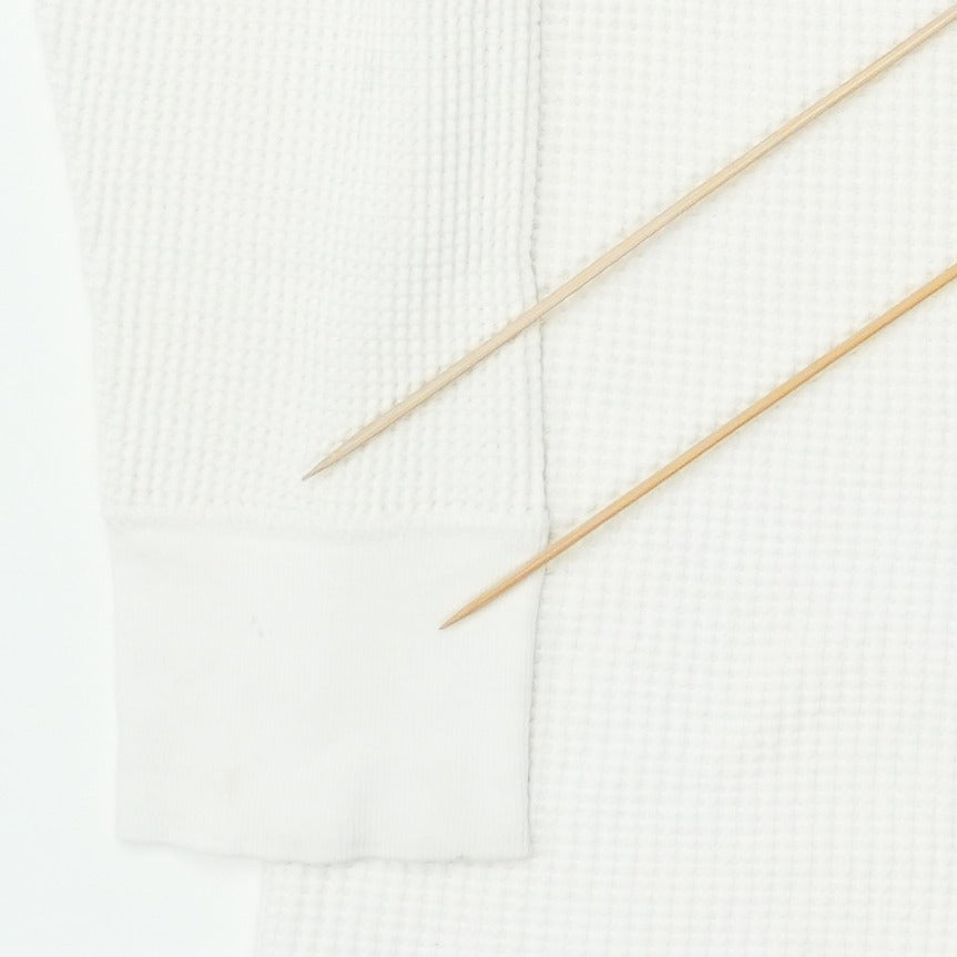 1970s Vintage Hanes White Thermal Long Sleeve Shirt