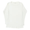 1970s Vintage Hanes White Thermal Long Sleeve Shirt