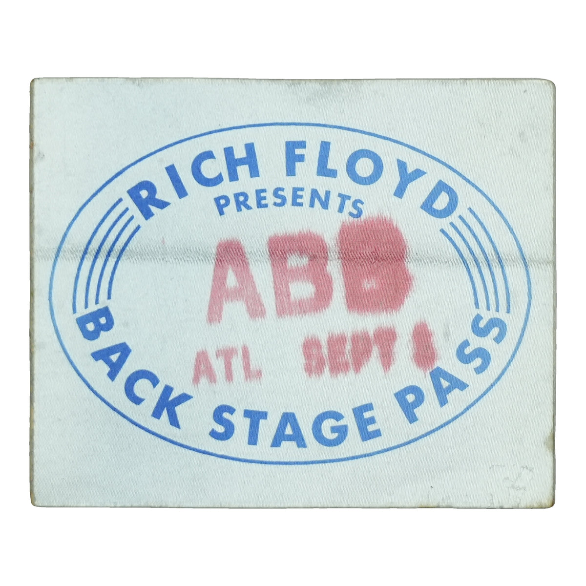 1970s Allman Brothers Band Atlanta Backstage Pass front