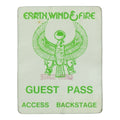 1970s Earth Wind & Fire Guest Backstage Pass front