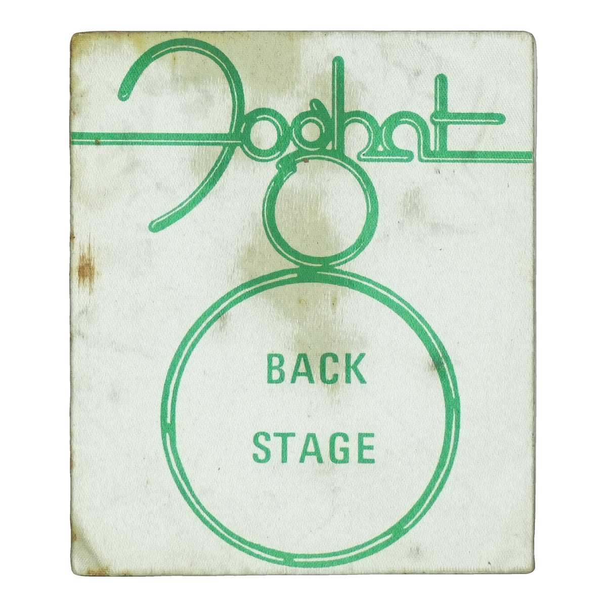 1970s Foghat Backstage Pass front