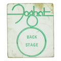 1970s Foghat Backstage Pass front