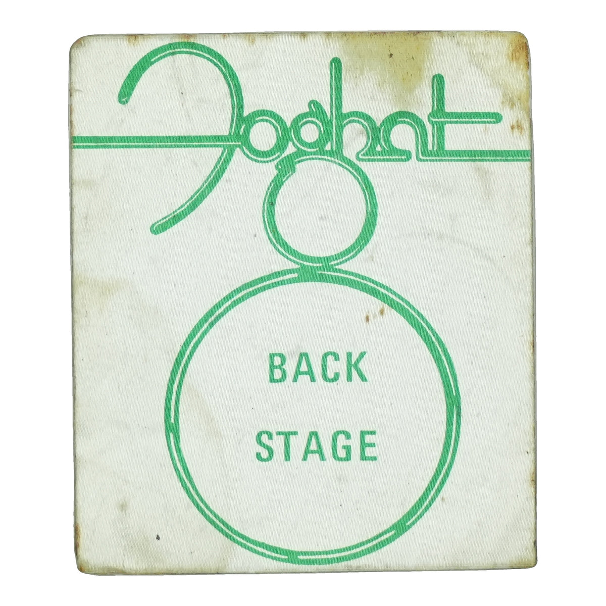1970s Foghat Backstage Pass front