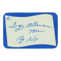 1970s Gregg Allman Tour Backstage Pass front