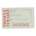 1970s Nick Jameson Ivanhoe Theatre Backstage Pass front