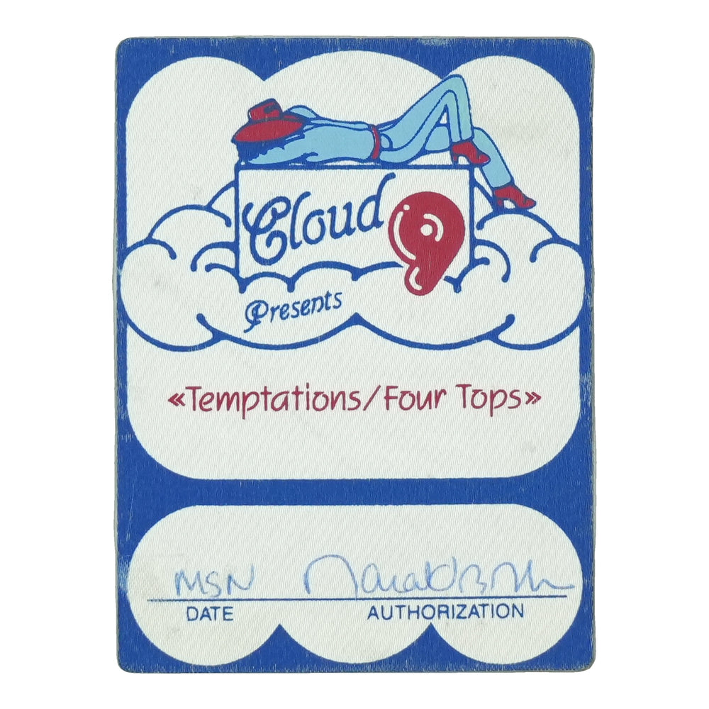 1970s Temptations Four Tops Backstage Pass front