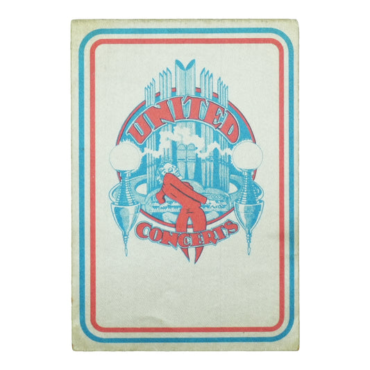 1970s United Concerts Backstage Pass front