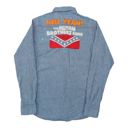 1973 Allman Brothers Band Hell Yeah Chambray Button Up Shirt