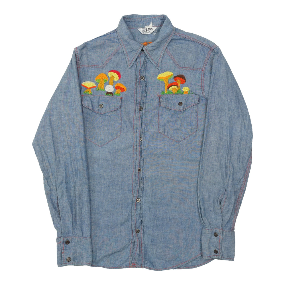 1973 Allman Brothers Band Hell Yeah Chambray Button Up Shirt
