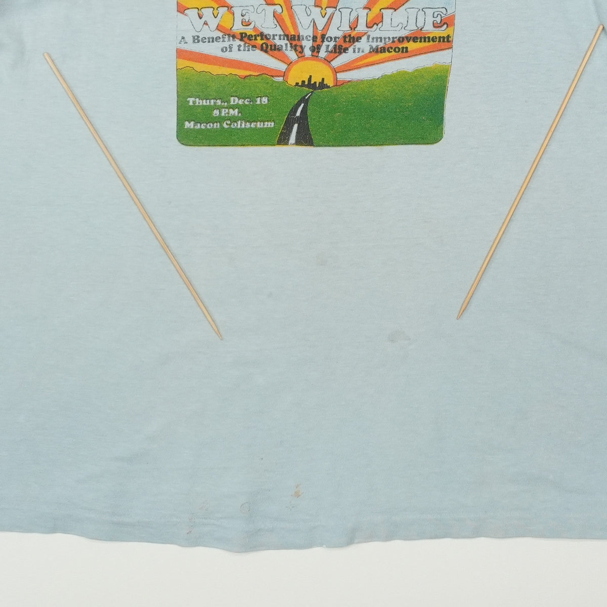 1975 Allman Brothers Band Wet Willie Macon Benefit Concert Shirt