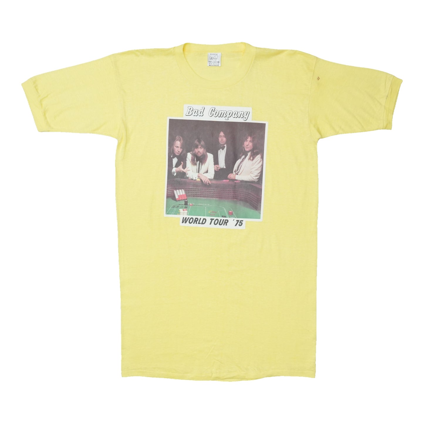 1975 Bad Company World Tour Shirt