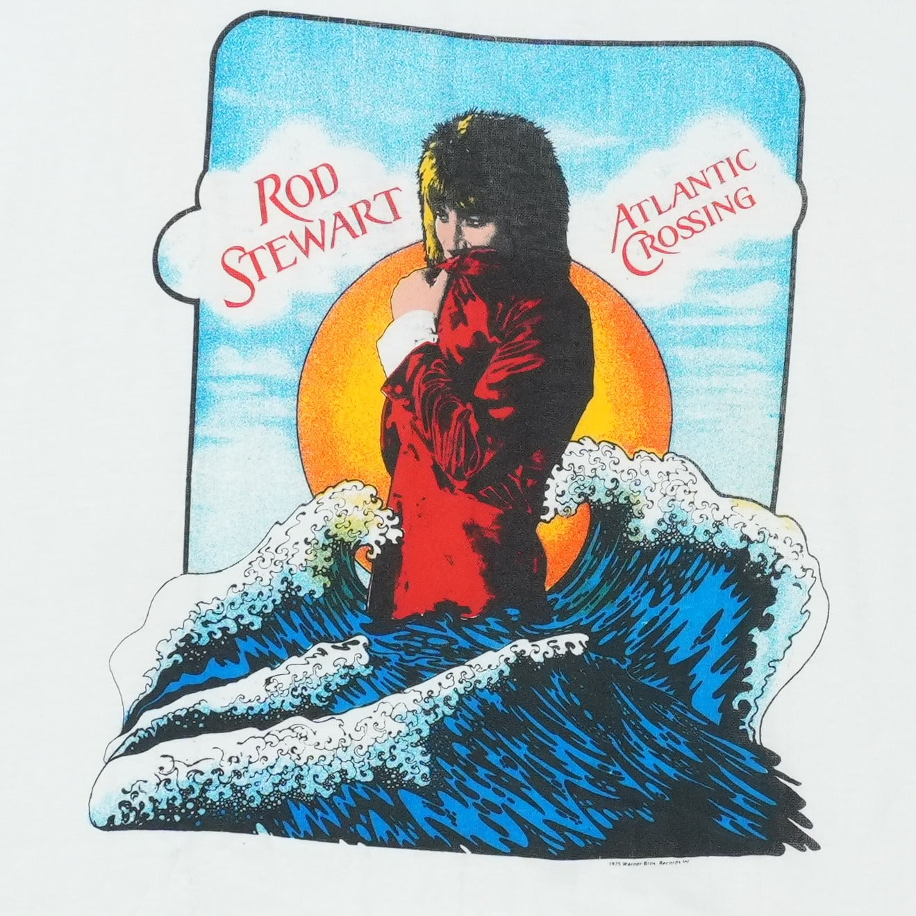 1975 Rod Stewart Atlantic Crossing Ringer Shirt