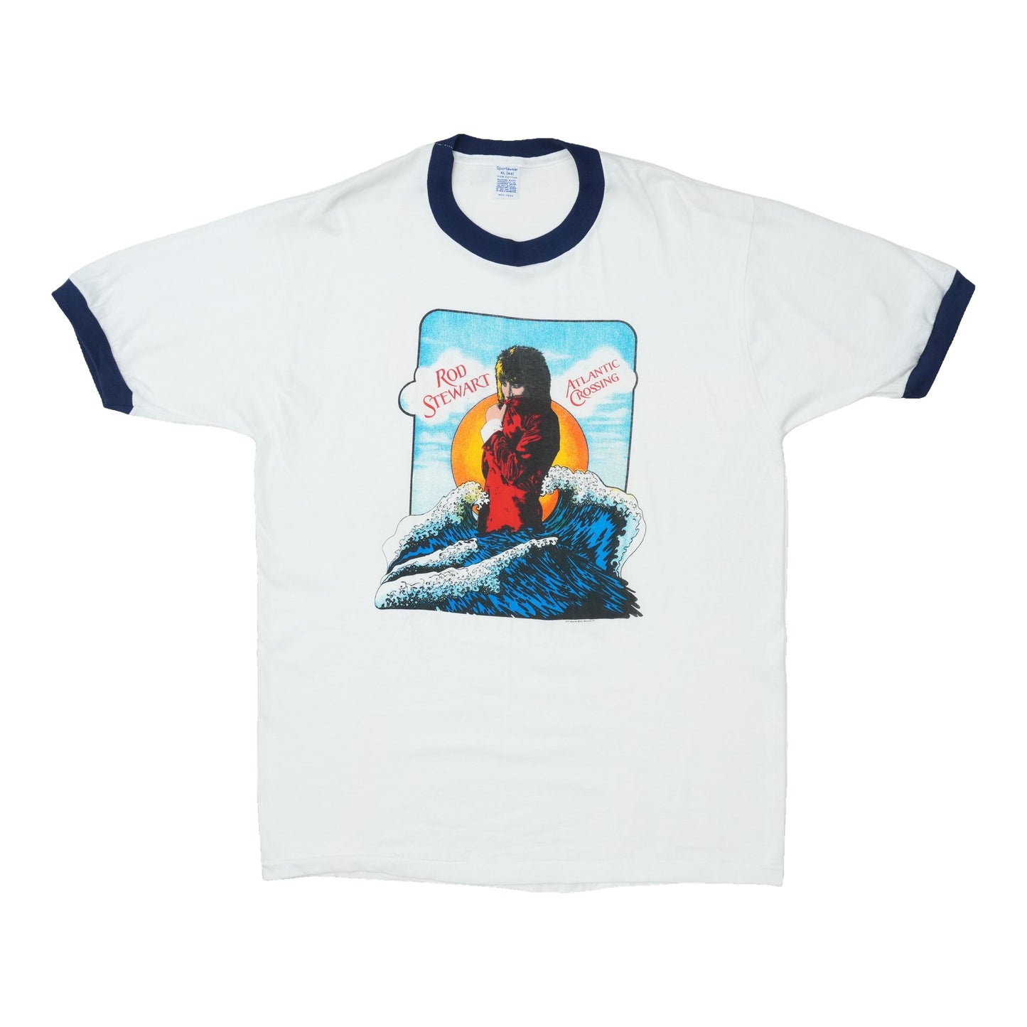 1975 Rod Stewart Atlantic Crossing Ringer Shirt