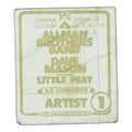 1975 Allman Brothers Band Dave Mason Little Feat Artist Backstage Pass front