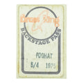 1975 Foghat Brass Ring Backstage Pass front