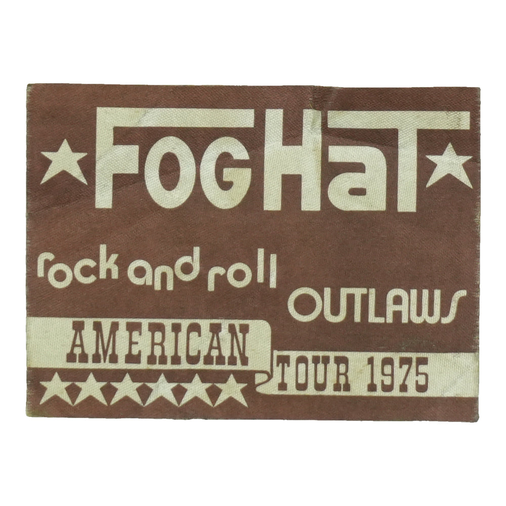1975 Foghat Rock And Roll Outlaws American Tour Backstage Pass front