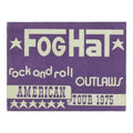 1975 Foghat Rock And Roll Outlaws American Tour Backstage Pass front