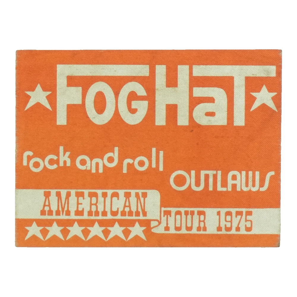 1975 Foghat Rock And Roll Outlaws American Tour Backstage Pass front