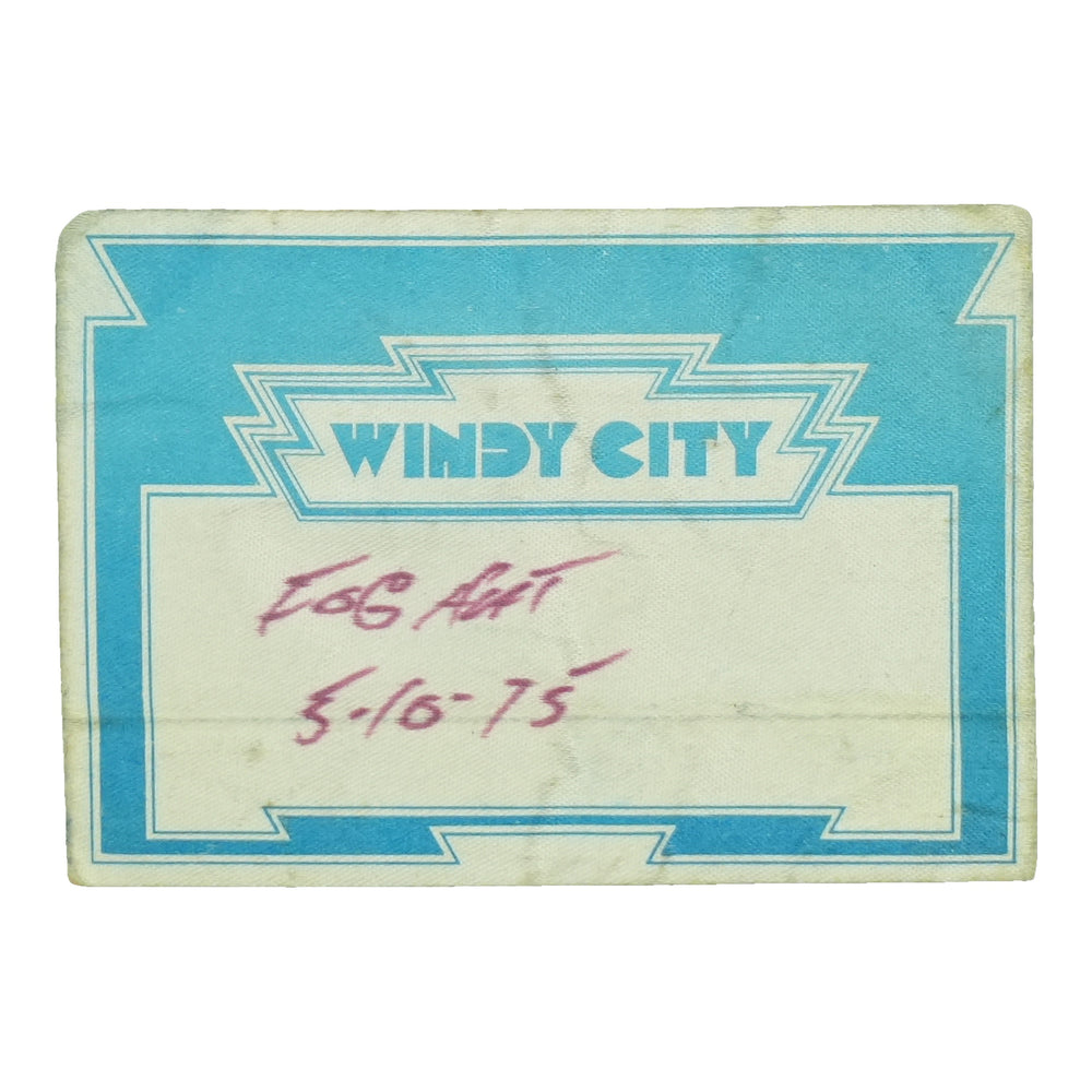 1975 Foghat Windy City Backstage Pass front
