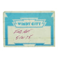1975 Foghat Windy City Backstage Pass front