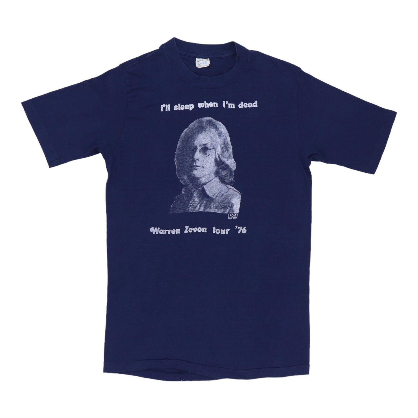 1976 Warren Zevon Sleep When I'm Dead Tour Shirt