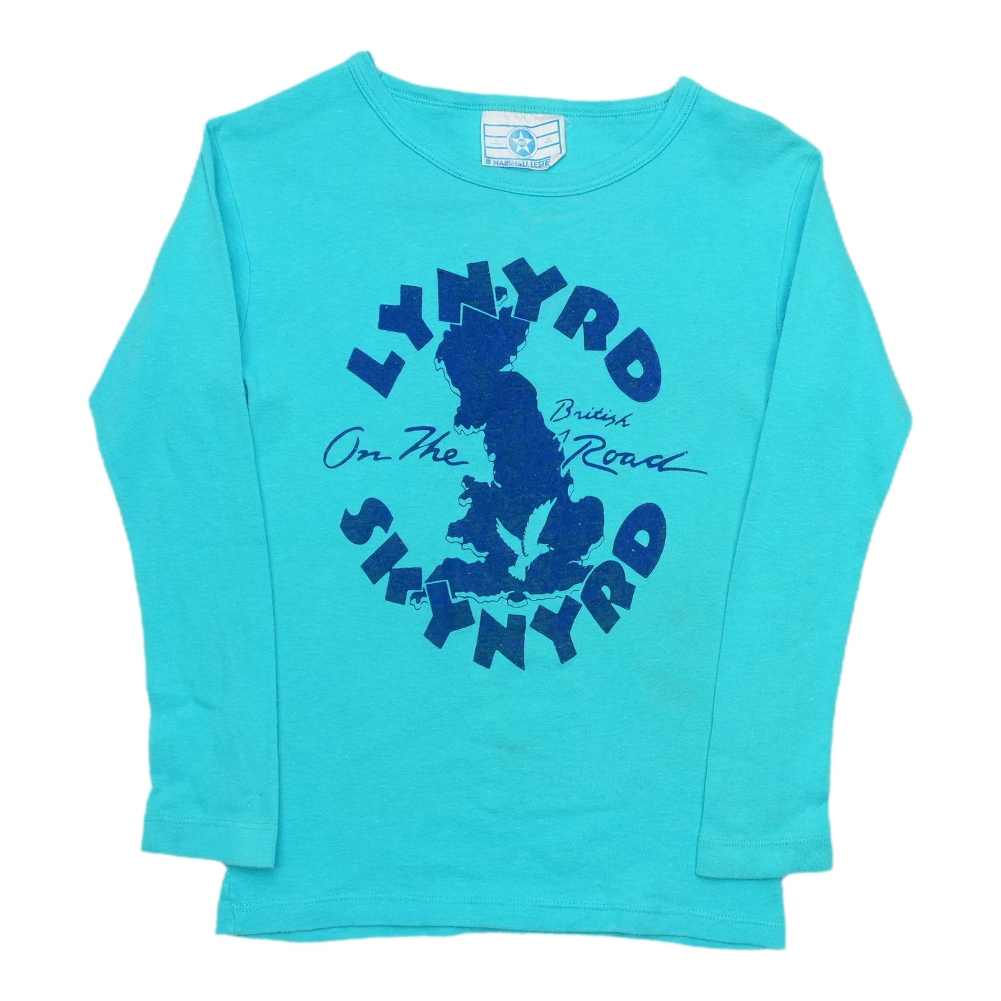 1976 Lynyrd Skynyrd On The British Road Tour Shirt Front