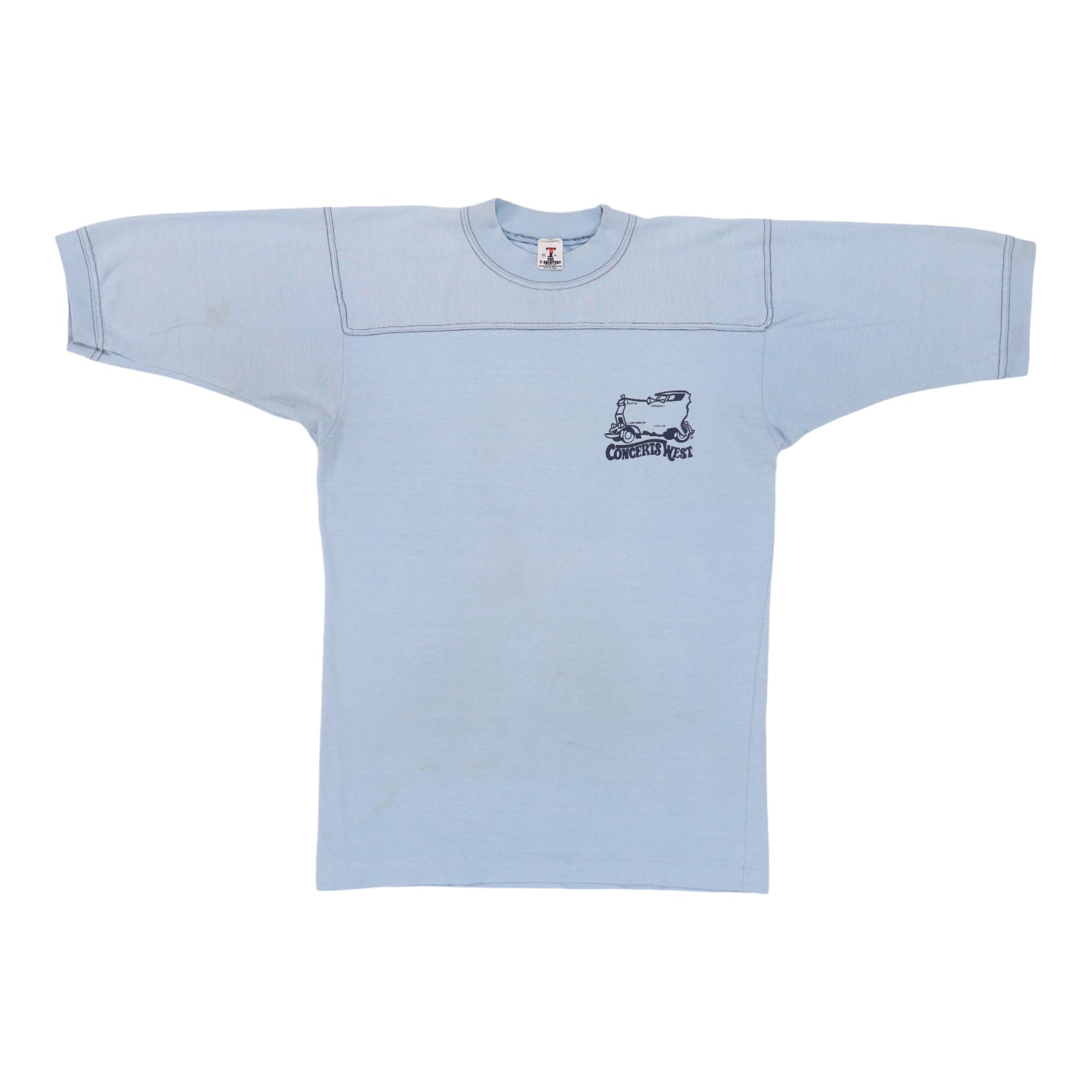 1977 Led Zeppelin Concerts West Crew Tour Shirt | Authentic