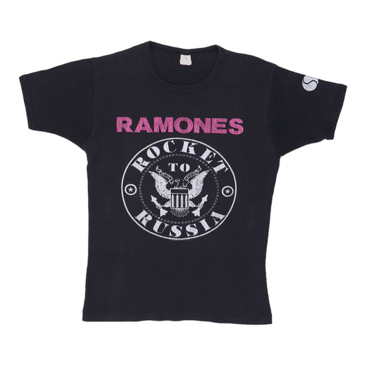 1977 Ramones Rocket To Russia Sire Records Promo Shirt