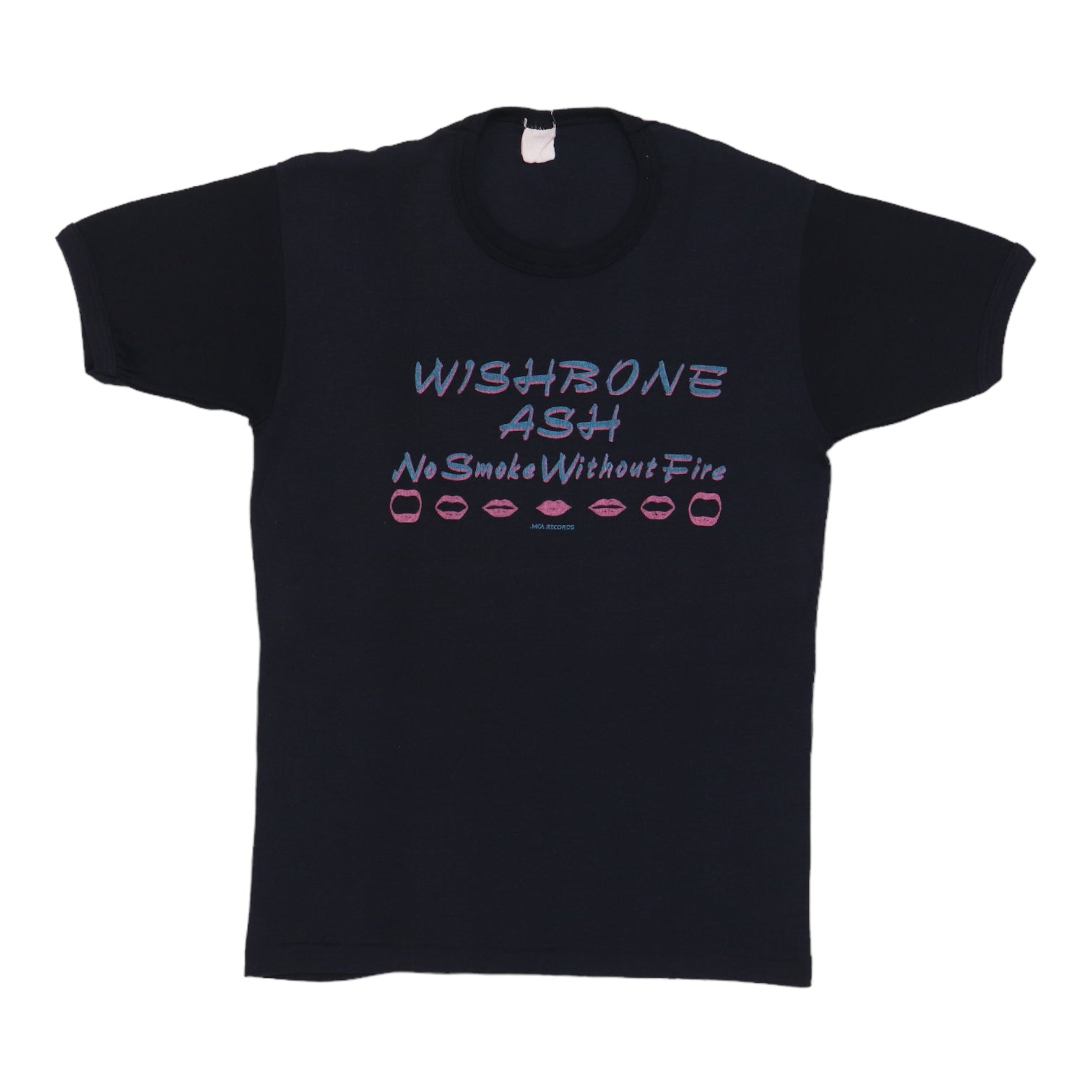 1978 Wishbone Ash No Smoke Without Fire Promo Shirt WyCo Vintage