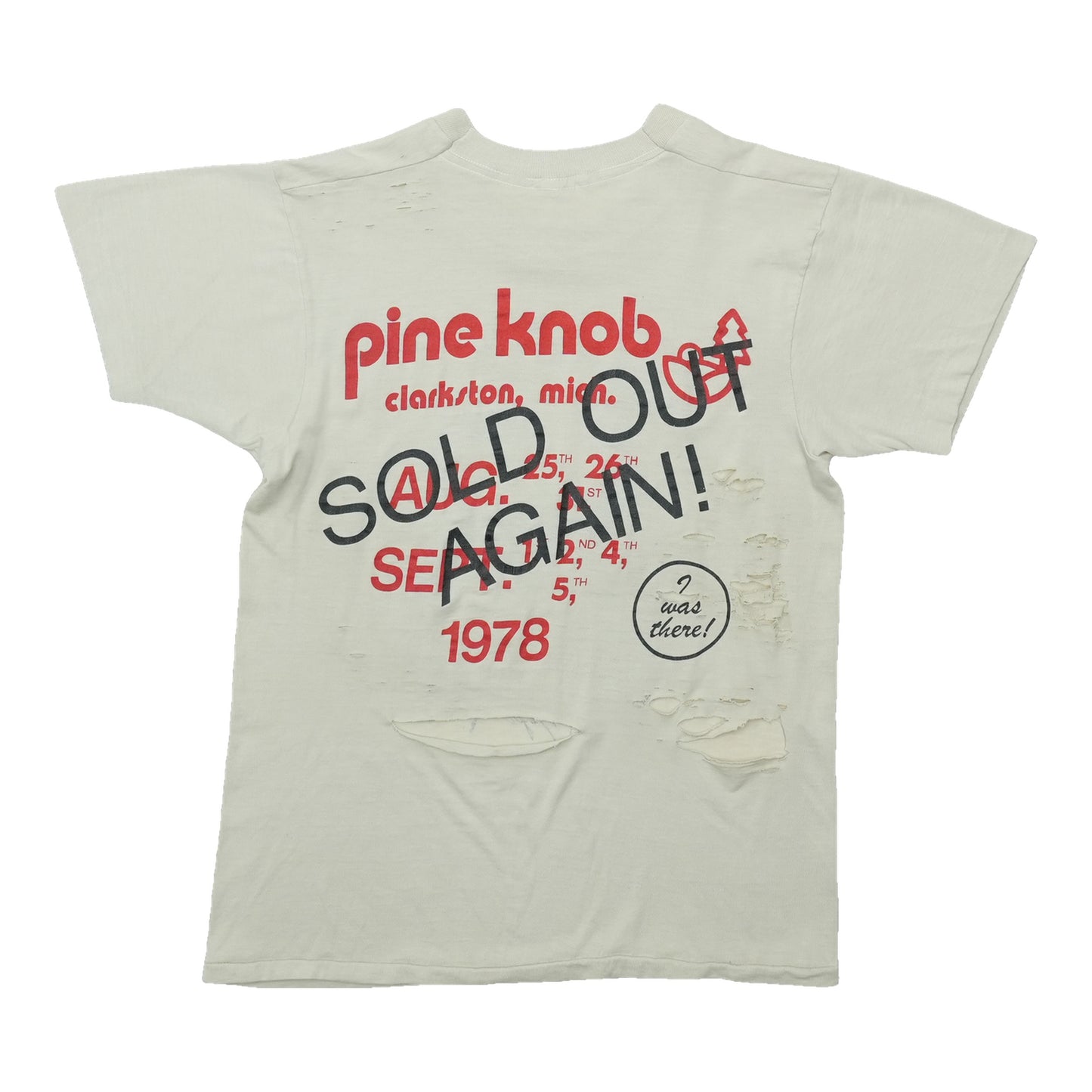 1978 Bob Seger Pine Knob Sold Out Again Shirt