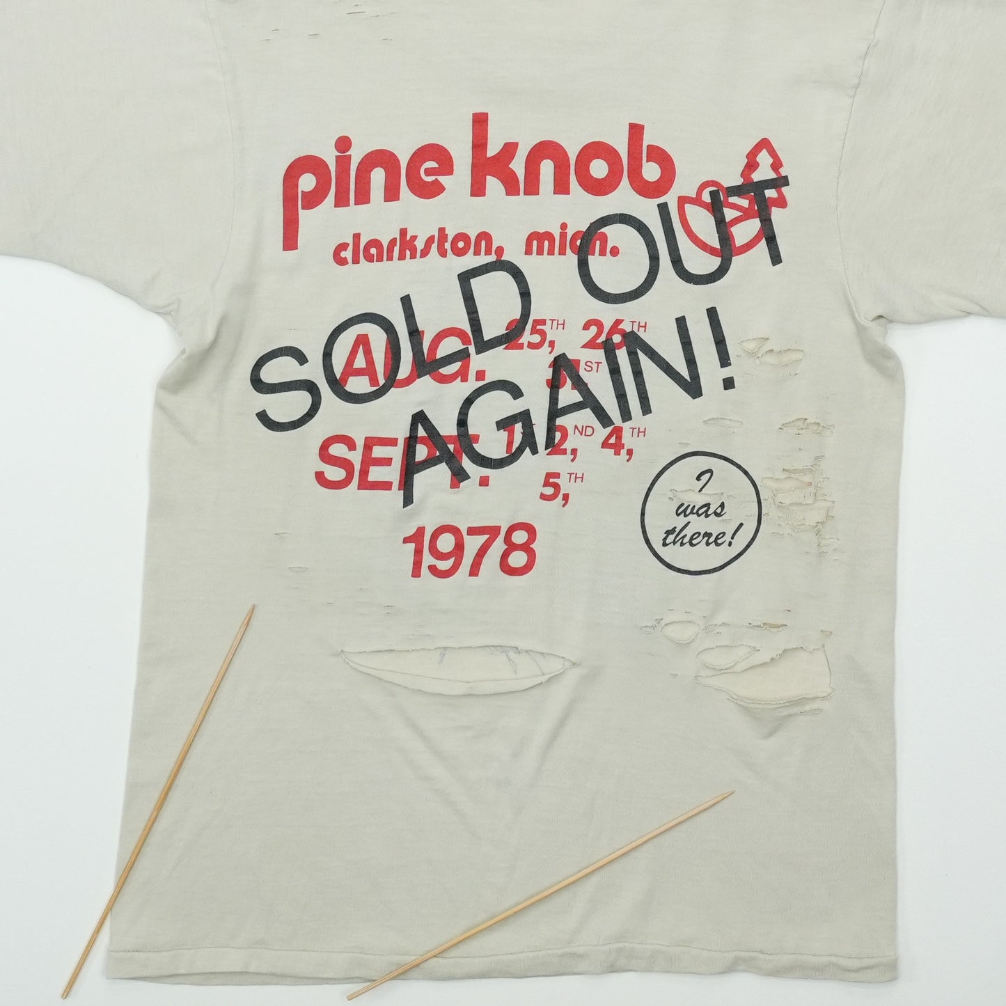 1978 Bob Seger Pine Knob Sold Out Again Shirt