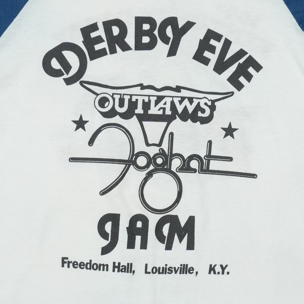 1978 Foghat Outlaws Derby Eve Jam Louisville Jersey Shirt