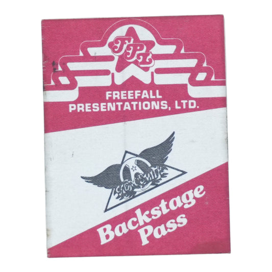 1978 Aerosmith Backstage Pass