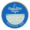 1978 Foghat Cobo Hall Backstage Pass front