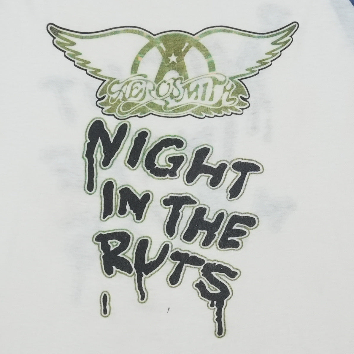1979 Aerosmith Night In The Ruts Raglan Shirt