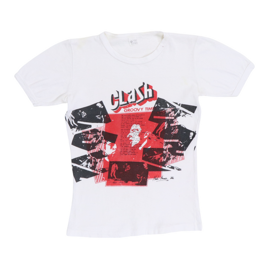 Original vintage 1979 The Clash Groovy Times Shirt | WyCo Vintage