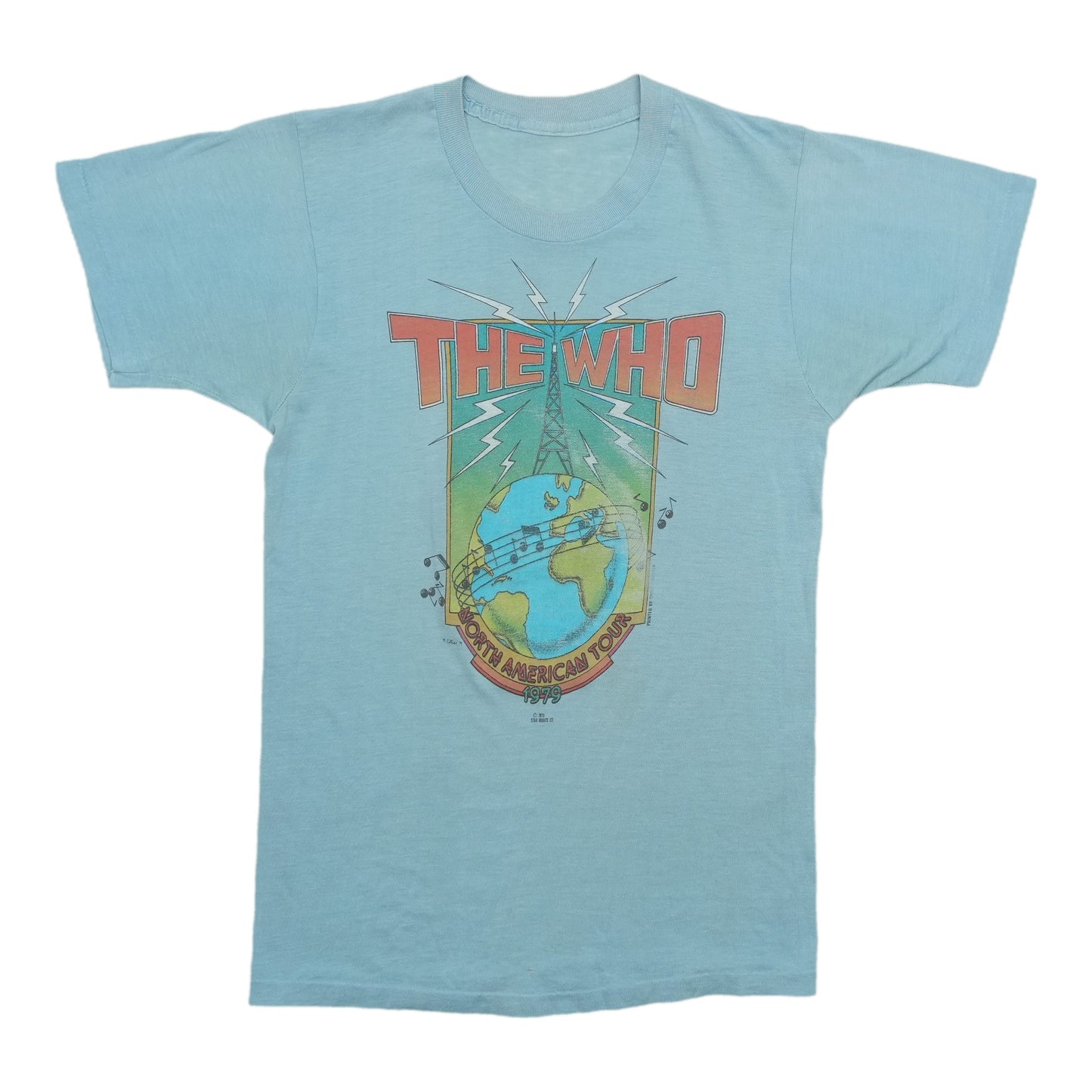 1979 The Who North American Tour Shirt Front