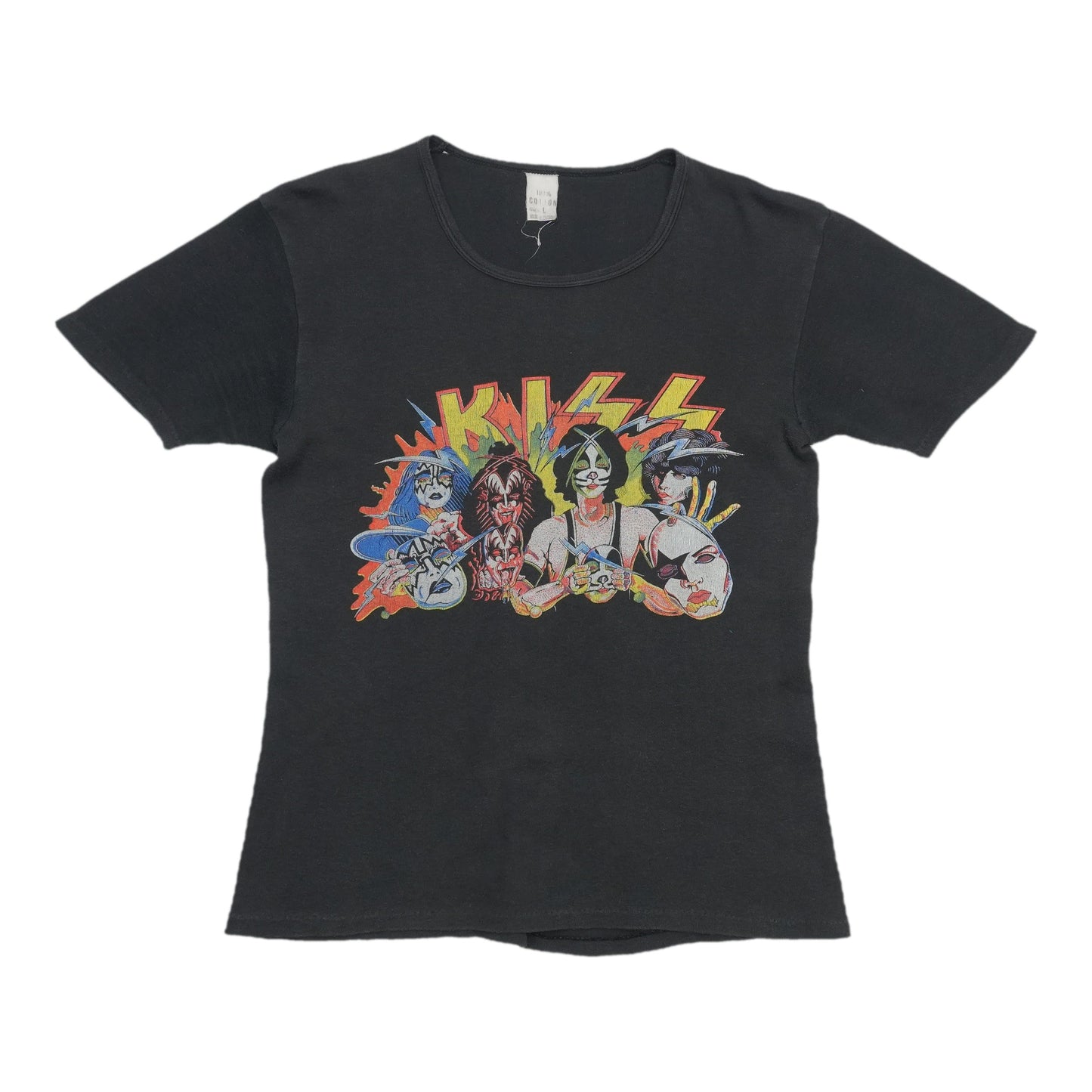 1980 KISS Unmasked Tour Shirt Front