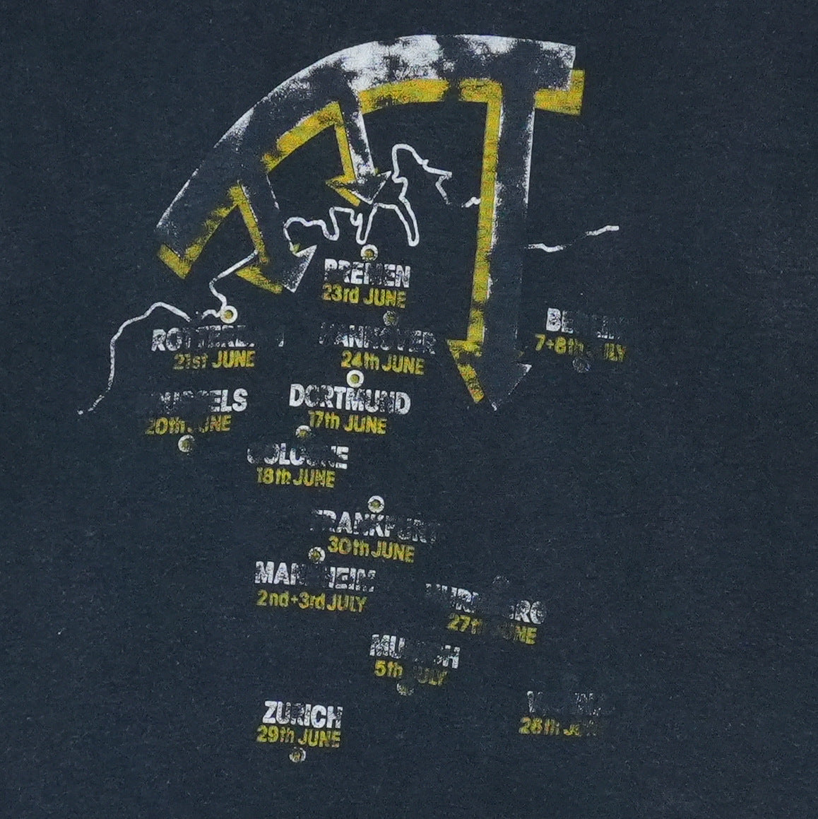 1980 Led Zeppelin Over Europe Tour Shirt