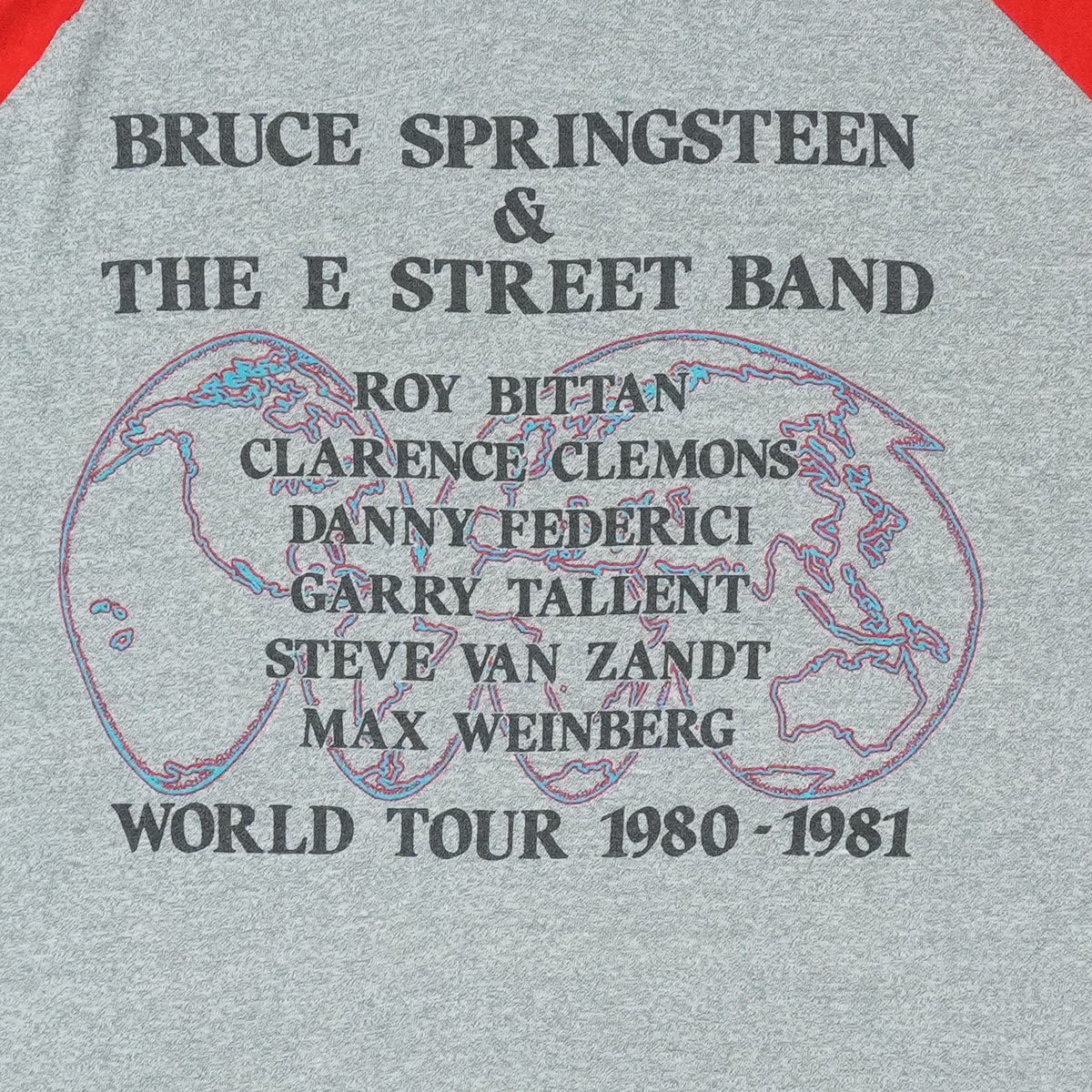 1980 Bruce Springsteen And The E Street Band World Tour Jersey